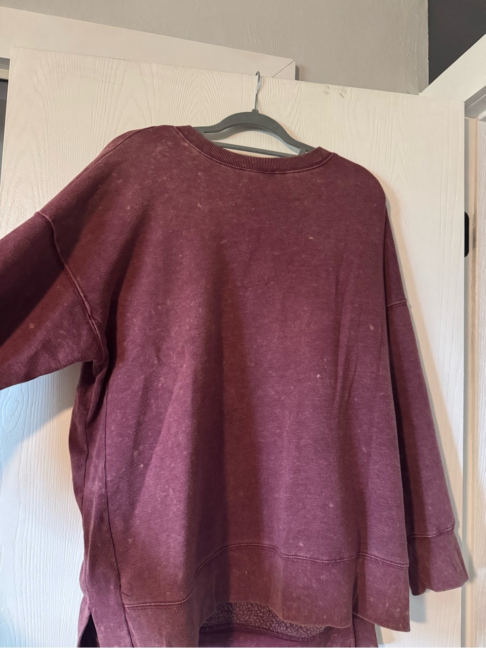 SO Women's Burgundy Crewneck Sweatshirt